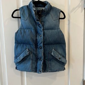 GAP Puffer Denim Vest